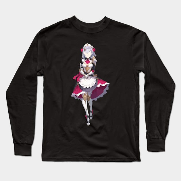 Genshin Impact Noelle Long Sleeve T-Shirt by Rendigart